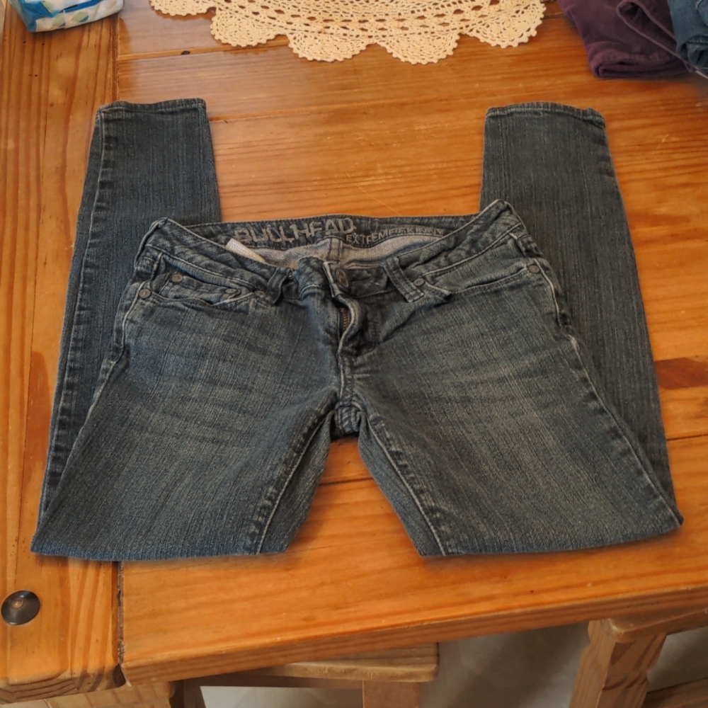 Bullhead Solana Extreme Skinny Med Wash Jeans, Size 1S